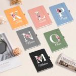 Personalized A5 Linen Journal with Name & Initial