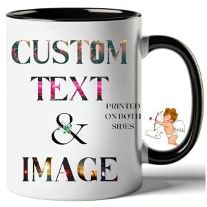 Personalized 11oz Ceramic Coffee Mug with Custom Text