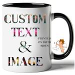 Personalized 11oz Ceramic Coffee Mug with Custom Text