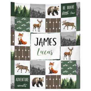 Personalized Baby Blanket for Boys with Name