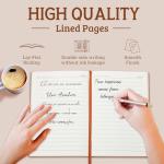 Personalized A5 Linen Journal with Name & Initial