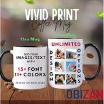 Personalized 11oz Ceramic Coffee Mug with Custom Text