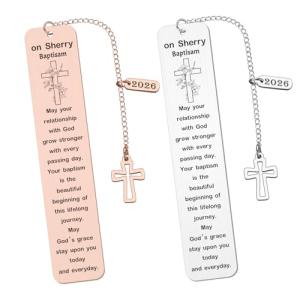 Custom Engraved Baptism Bookmark – Thoughtful Gift