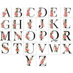 Personalized Initial Canvas Tote Bag for Women