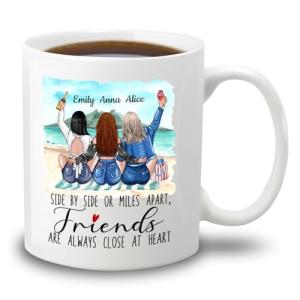 Custom Friends Mug - Always Close at Heart