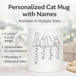 Personalized Cat Mug with Names - Thoughtful Gift