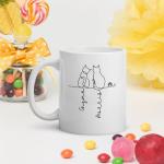 Personalized Cat Mug with Names - Thoughtful Gift