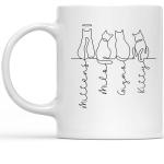 Personalized Cat Mug with Names - Thoughtful Gift
