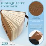 Custom Leather Notebook with Personalized Pens Set