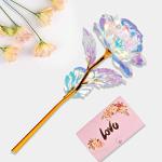 Personalized Rose Flowers with Vase for Mom