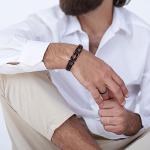 Men's Leather Knot Bracelet for Special Occasions
