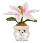 Emotional Support Crochet Lily Flower for Mom