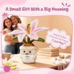 Emotional Support Crochet Lily Flower for Mom