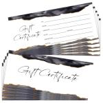Black Marble Gift Certificates for Any Occasion