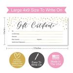 25 Blank Gift Certificates for Every Occasion