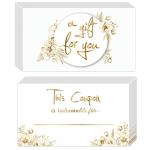 200 Blank Coupon Cards for Thoughtful Gifts