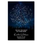 Custom Star Map of Your Birth Date