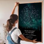 Personalized Star Map of Your Birth Date