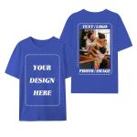 Personalized Royal Blue Custom T-Shirts for Everyone