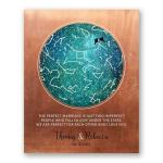 Custom Star Map Anniversary Gift for Couples