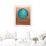 Custom Star Map Anniversary Gift for Couples
