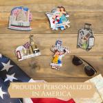 Personalized Beach Christmas Ornaments with Name