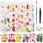 Pressed Flower Candle Making Kit with 30 Pieces