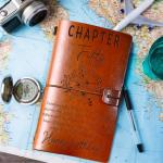 Personalized 50th Birthday Leather Journal Gift