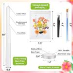 Pressed Flower Candle Making Kit with 30 Pieces