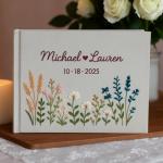 Personalized Floral Embroidered Memory Book