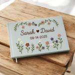 Personalized Floral Embroidered Memory Book