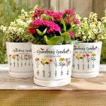 Personalized Flower Pot for Grandma's Garden