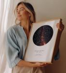 Personalized Star Map Canvas - Custom Gift Art