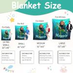 Custom Sea Turtle Blanket with Personalized Name