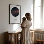 Personalized Star Map Canvas - Custom Gift Art