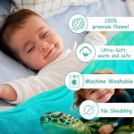 Custom Sea Turtle Blanket with Personalized Name