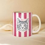 Custom Pet Line Art Mug for Animal Lovers