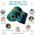 Custom Sea Turtle Blanket with Personalized Name