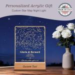 Personalized Star Map for Couples Engagement Gifts