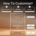 Personalized Star Map for Couples Engagement Gifts