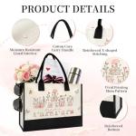 Floral Canvas Tote Bag for Mom’s Special Day