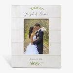 Personalized Wedding Shiplap Picture Frame, 5x7