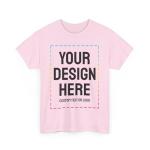 Personalized Light Pink Cotton T-Shirt for You