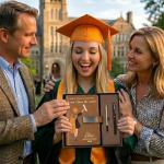 Personalized Leather Journal for Grad Women