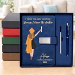 Personalized Leather Journal for Grad Women