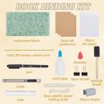 WEBEEDY Bookbinding Kit Complete Book Making Kit DIY Journal Set Vintage Writing Journal Notebook Journal Kit for Work,Note Taking,Travel, Business,Personal Diary,8 X 6 (A5) inches