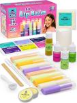 PURPLE LADYBUG DIY Lip Balm Making Kit - STEM Gifts for 10 Year Old Girl & Great 9 Year Old Girl Birthday Gifts - Science Kits for Kids Age 8-12, Make Your Own 10 Experiment Lip Balm with 3 Flavors