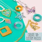 STMT D.I.Y. Resin Jewelry Studio, All-in-One Resin Jewelry Making Kit with Molds, Fun DIY Kit to Make Your Own Necklaces, Bracelets & More, Great Gift for Teen Girls 14+