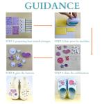 AOUXSEEM Sublimation Shoes Charm Blanks, 60 Sets Heat Transfer Supplies, Shoe Decorations for DIY Custom Clog Pins Kit, Gifts for Women, Girls, Boys, Men, Toddlers (Glitter)