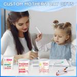 30 Pcs Painted Mug Kit for Kids Bulk 8 oz Plastic Mugs with Handle Color Your Own Cups Reusable Water Milk Tea Mugs DIY Coffee Mug for Birthday Mothers Fathers Day Graduation Easter Christmas Gift